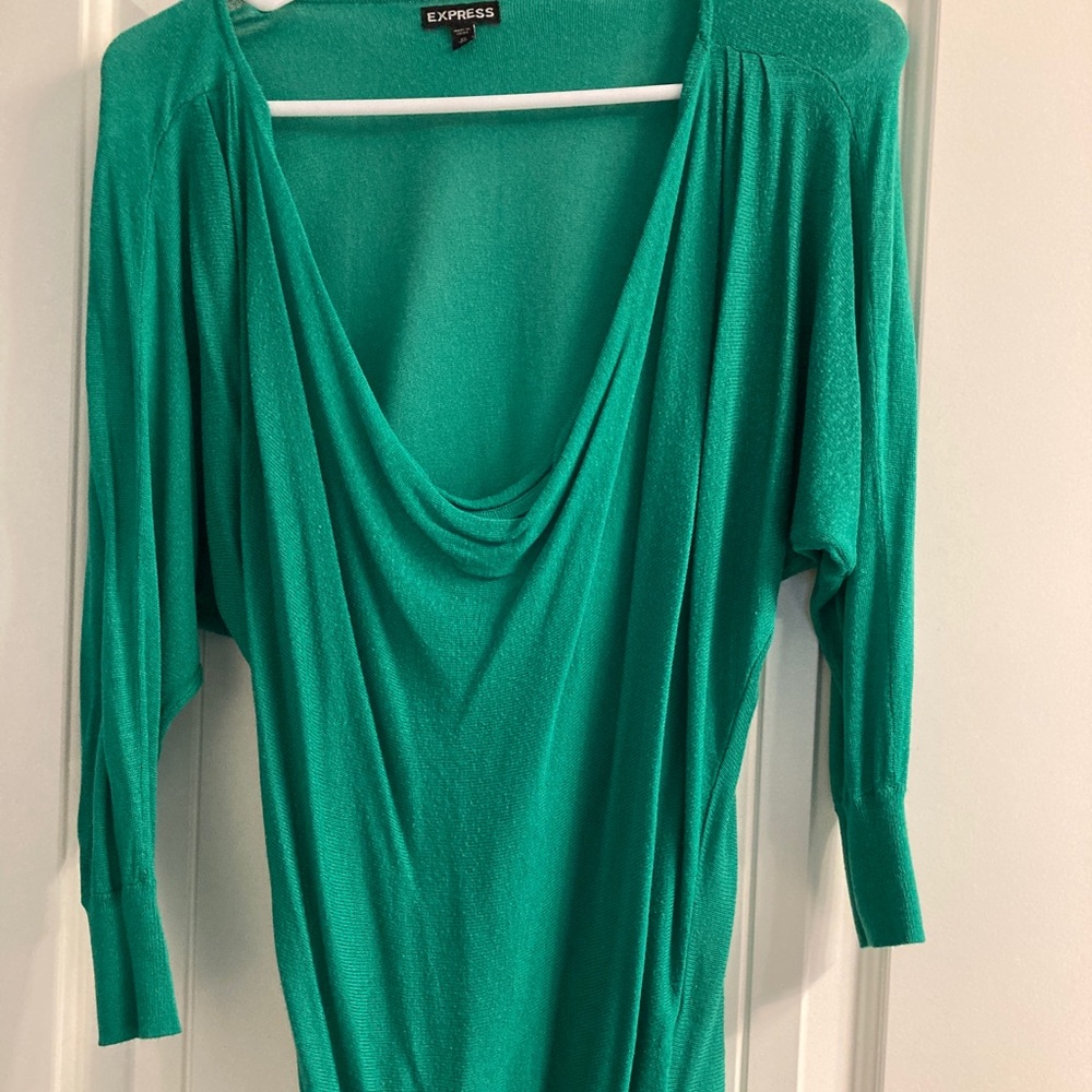Express top/tunic kelly green